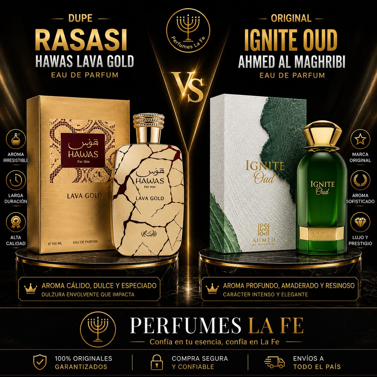 Rasasi Hawas Lava Gold Men 100ml EDP